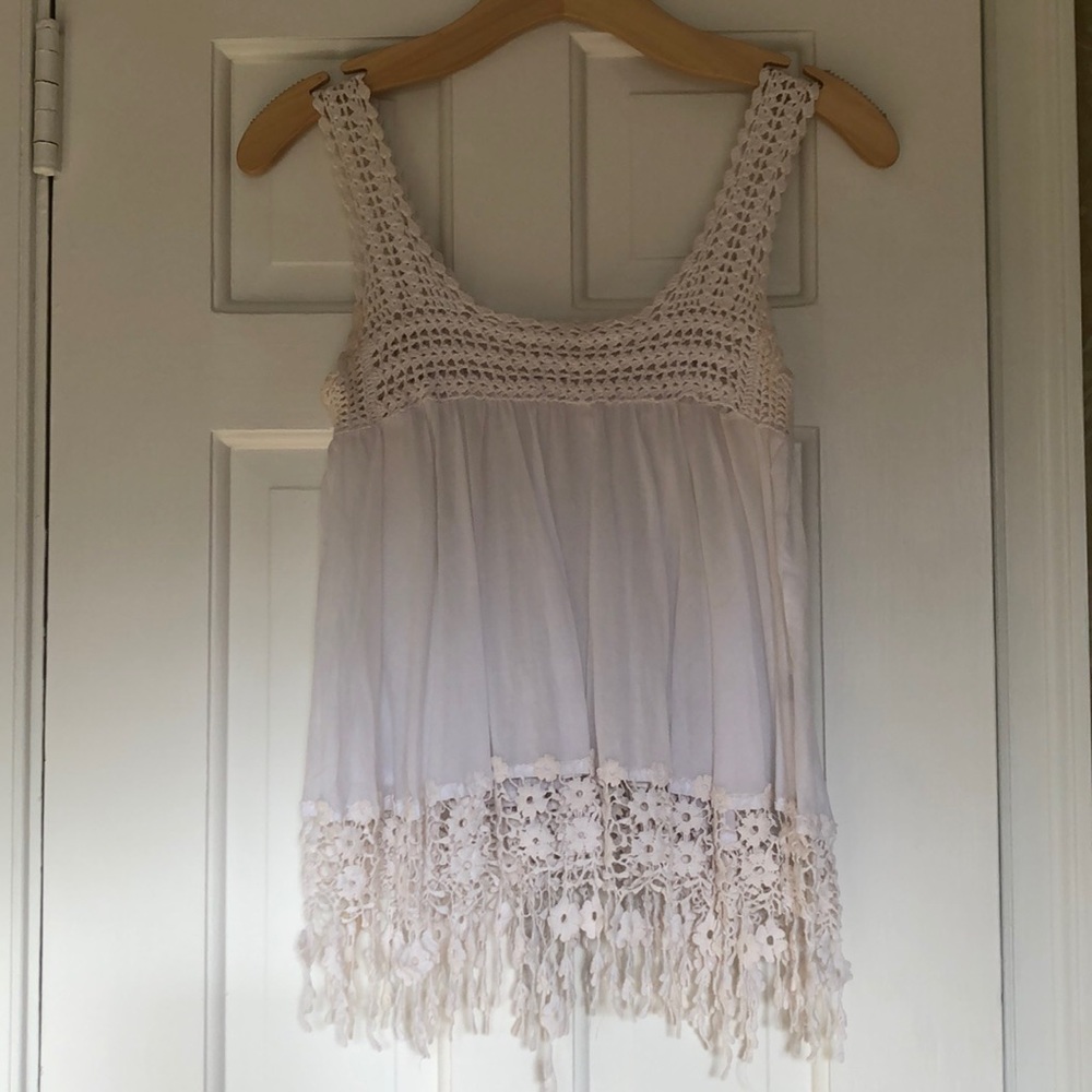 White tank top